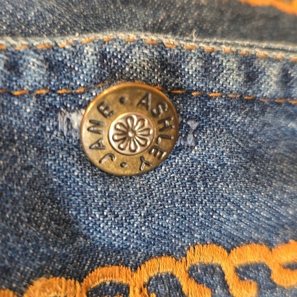 Vtg 90s Jane Ashley Denim Jumper Dress - Picture 6 of 10